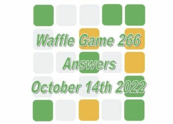 Daily Waffle - October 14th 2022