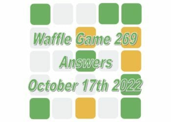 Daily Waffle - October 17th 2022