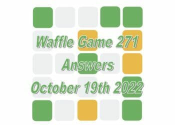 Daily Waffle - October 19th 2022