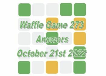 Daily Waffle - October 21st 2022