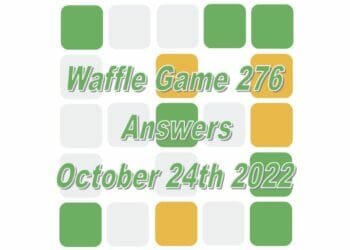 Daily Waffle - October 24th 2022