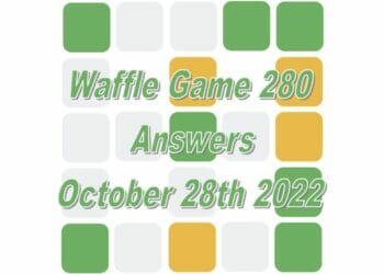 Daily Waffle - October 28th 2022