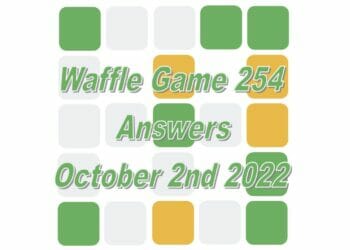 Daily Waffle - October 2nd 2022