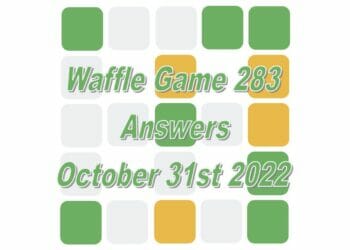 Daily Waffle - October 31st 2022