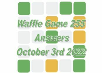 Daily Waffle - October 3rd 2022