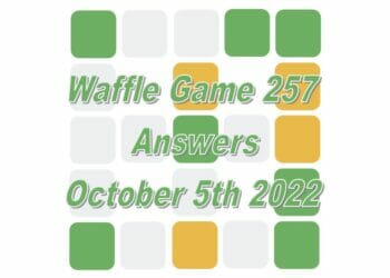 Daily Waffle - October 5th 2022