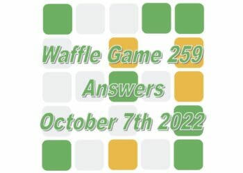 Daily Waffle - October 7th 2022