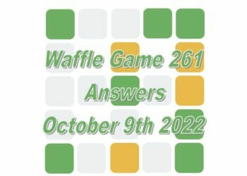 Daily Waffle - October 9th 2022