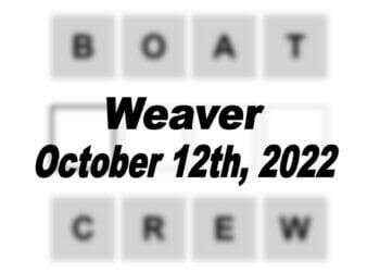 Daily Weaver - 12th October 2022