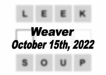 Daily Weaver - 15th October 2022