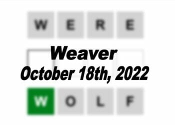 Daily Weaver - 18th October 2022