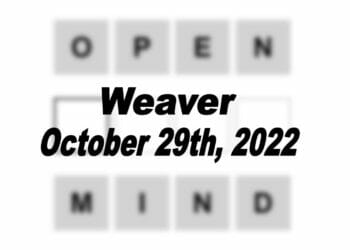 Daily Weaver - 29th October 2022
