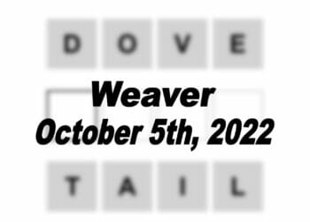 Daily Weaver - 5th October 2022