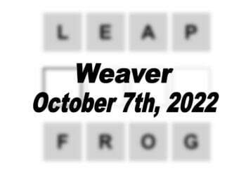 Daily Weaver - 7th October 2022