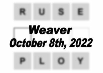Daily Weaver - 8th October 2022