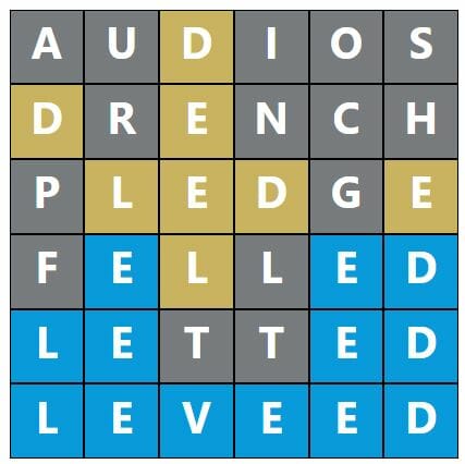 Daily Word Hurdle #546 Afternoon Answer - 17th October 2022