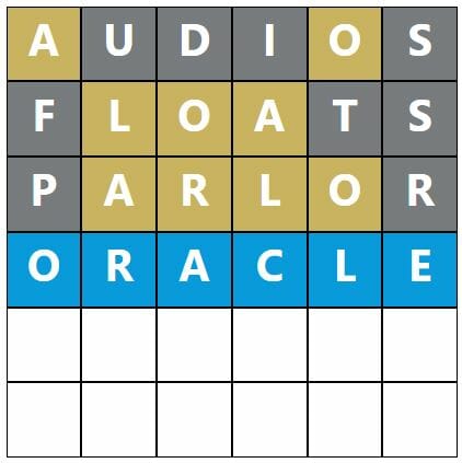 Daily Word Hurdle #559 Morning Answer - 24th October 2022