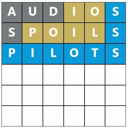 Daily Word Hurdle #560 Afternoon Answer - 24th October 2022