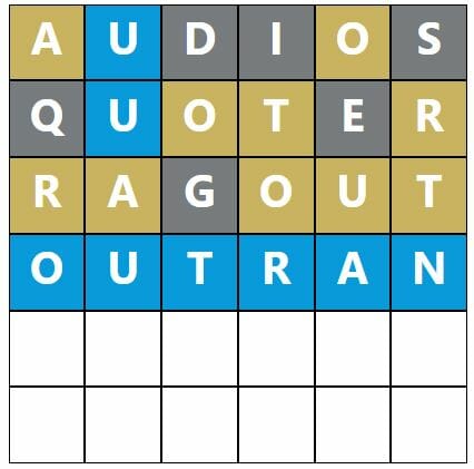 Daily Word Hurdle #575 Morning Answer - 1st November 2022