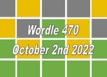 Daily Wordle 470 - 2nd October 2022