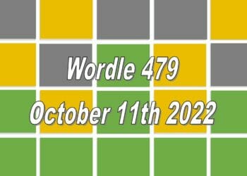 Daily Wordle 479 - 11th October 2022