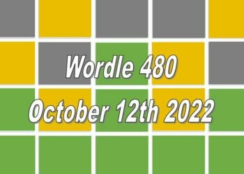 Daily Wordle 480 - 12th October 2022