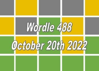Daily Wordle 488 - 20th October 2022