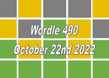 Daily Wordle 490 - 22nd October 2022