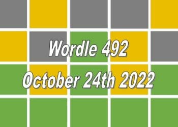 Daily Wordle 492 - 24th October 2022