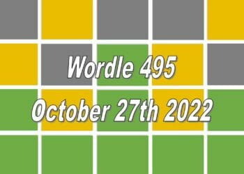 Daily Wordle 495 - 27th October 2022
