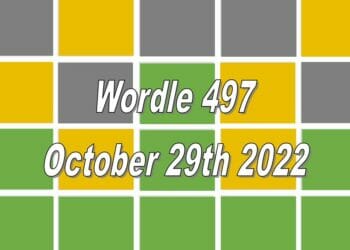 Daily Wordle 497 - 29th October 2022