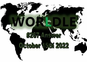 Daily Worldle 267 - October 15th 2022