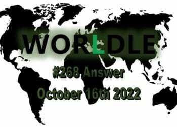Daily Worldle 268 - October 16th 2022