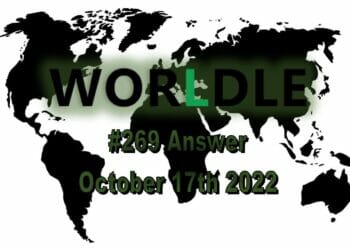Daily Worldle 269 - October 17th 2022