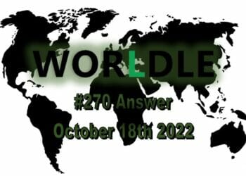 Daily Worldle 270 - October 18th 2022