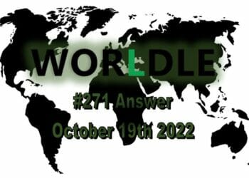 Daily Worldle 271 - October 19th 2022