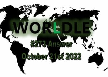 Daily Worldle 273 - October 21st 2022