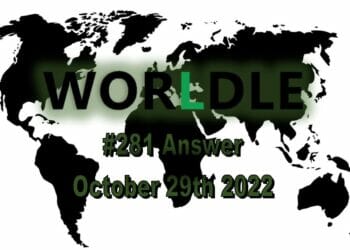 Daily Worldle 281 - October 29th 2022