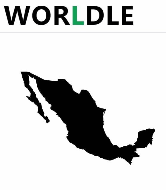 Daily Worldle 284 Country - November 1st 2022