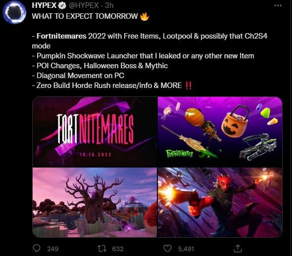 Fortnitemares 2022 What's New