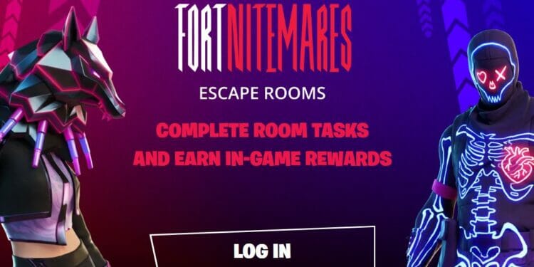 Fortnitemares Escape Rooms Event Room Rewards Website