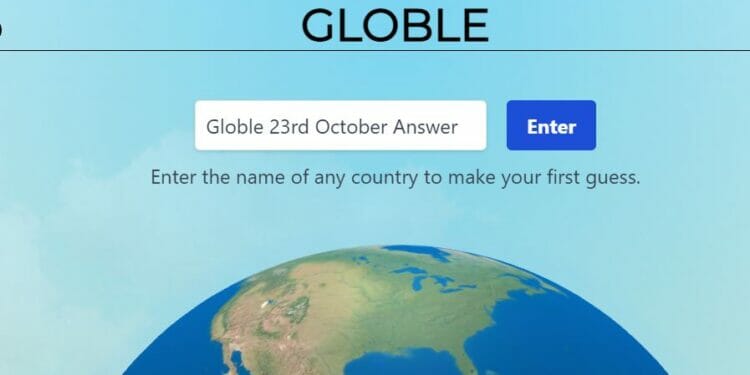 Globle 23 October Answer and Hints Today