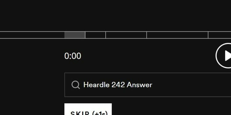 Heardle 24 October Answers and Hints Today 242