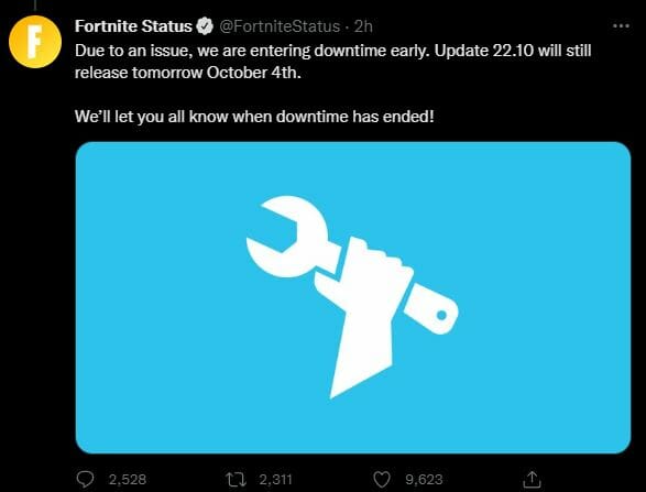 Why is Fortnite Servers Not Responding October 3 4 2022