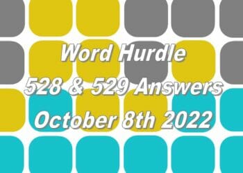 Word Hurdle #527 & #528 - 8th October 2022