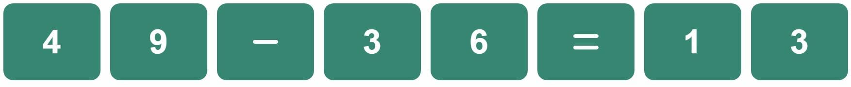 Daily Bi-Nerdle Answer 1 - 10th November 2022