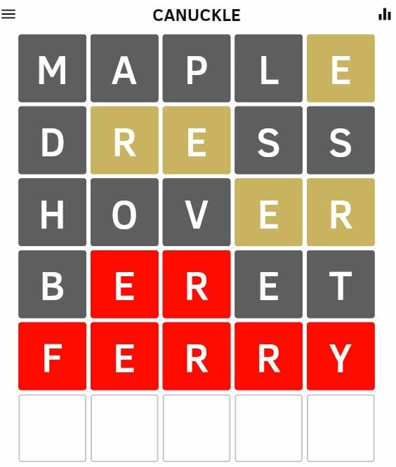 Daily Canuckle 180 Answer - 10th November 2022