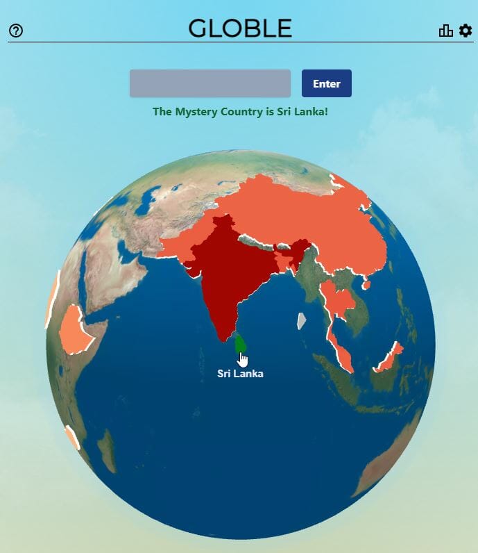Daily Globle Answer - 6th November 2022