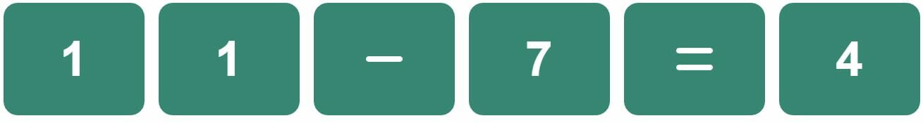 Daily Mini Bi-Nerdle Answer 1 - 14th November 2022