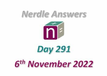 Daily Nerdle 291 Answers - November 6th, 2022